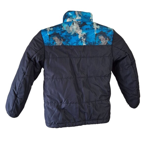 X Zero Posur Winter Puffer Coat Zipp Boys Medium Blue Gray - Picture 2 of 6
